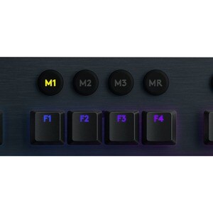 Logitech G915 Gaming Keyboard - Wireless Connectivity - USB Interface - English (US) - Black - Mechanical Keyswitch - Blue