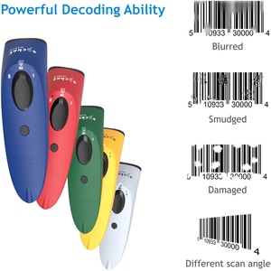 Socket Mobile SocketScan S700 Handheld Barcode Scanner - Wireless Connectivity - Green - 1D - Imager - Bluetooth