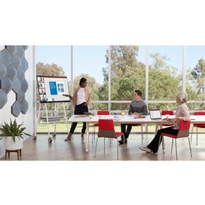 Steelcase Roam Mobile Stand For Microsoft Surface Hub 2 - 166.1 cm Height x 67.3 cm Width x 77.2 cm Depth - Arctic White