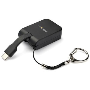 StarTech.com Compact USB C to Mini DisplayPort Adapter - 8K 60Hz DSC/4K USB-C to mDP 1.4 Video Converter w/Keychain Ring -