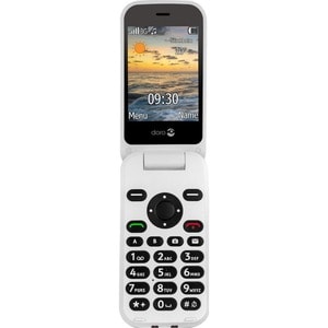 Doro 6620 Feature Phone - QVGA 320 x 240 - 3G - Red - Flip - 1 SIM Support - Rear Camera: 3 Megapixel - 800 mAh Battery