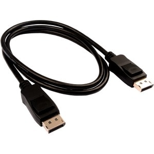 Cable A/V V7 V7DPPRO-1M-BLK - 1 m DisplayPort - para Audio/Video de dispositivos, PC, Monitor, Proyector - DisplayPort Mac