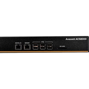 AVOCENT ACS ACS8008SDC-400 Device Server - 1 GB - DDR3 SDRAM - Twisted Pair, Optical Fiber - 2 x Network (RJ-45) - 8 x USB