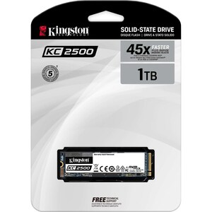 Kingston KC2500 1 TB Solid State Drive - M.2 2280 Internal - PCI Express NVMe (PCI Express NVMe 3.0 x4) - Desktop PC, Work