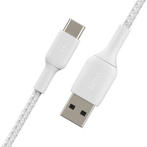Belkin BOOST?CHARGE Braided USB-C to USB-A Cable - 1 m USB/USB-C Data Transfer Cable for Smartphone, Power Bank - First En