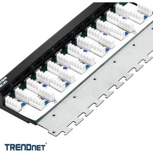 Quadro per prese di rete TRENDnet TC-P12C6AS - 12 Port(s) - 12 x RJ-45 - 0.5U Alto - Parato montabile