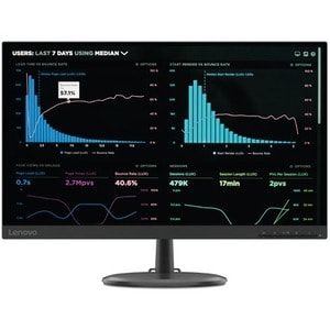 Monitor LCD Lenovo C24-20 60,5 cm (23,8") Full HD WLED - 16:9 - Raven Black - 609,60 mm Class - NearEdgeless - 1920 x 1080