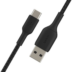 Belkin BOOST?CHARGE Braided USB-C to USB-A Cable - 2 m USB/USB-C Data Transfer Cable for Smartphone, Power Bank - First En