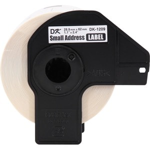 Brother DK Address Label - 2 2/5" x 1 1/10" Length - Rectangle - Thermal - Paper - 800 / Roll - 3 / Roll
