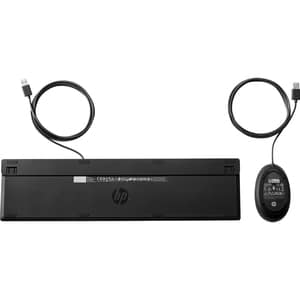 HP Wired Desktop 320MK Mouse and Keyboard - USB Cable - USB Cable Mouse - Optical - Scroll Wheel - Compatible with Noteboo