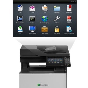 Lexmark CX725 CX725de Laser Multifunction Printer - Color - Copier/Fax/Printer/Scanner - 50 ppm Mono/50 ppm Color Print - 