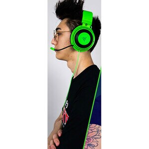 Auriculares Razer Kraken Cableado Sobre la cabeza Estéreo - Verde - Binaural - Circumaural - 32Ohm - 12Hz a 28kHz - 130cm 