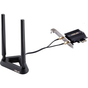 Asus PCE-AX58BT IEEE 802.11ax Bluetooth 5.0 Wi-Fi/Bluetooth Combo Adapter for Desktop Computer - PCI Express x1 - 2.93 Gbi
