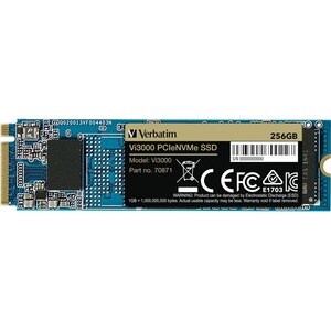 Verbatim Vi3000 256 GB Solid State Drive - M.2 2280 Internal - PCI Express NVMe (PCI Express NVMe 3.0 x4) - Notebook, Desk