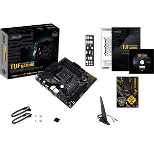 TUF GAMING B550M-PLUS (WI-FI) Desktop Motherboard - AMD Chipset - Socket AM4 - Micro ATX - 128 GB DDR4 SDRAM Maximum RAM -