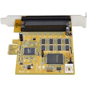 8-Port PCI Express RS232 Serial Adapter Card - PCIe RS232 Serial Card - 16C1050 UART - Multiport Serial DB9 Controller/Exp