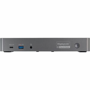 StarTech.com Dock USB-C y USB-A - Docking Station Híbrida Universal para Tres Monitores DisplayPort y HDMI 4K de 60Hz - Re
