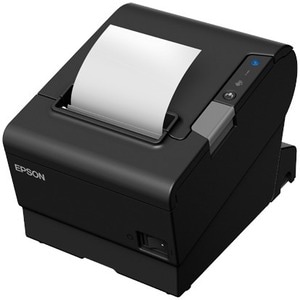 Epson TM-T88VI-iHub Direct Thermal Printer - Monochrome - Wall Mount - Receipt Print - Ethernet - USB - Serial - 350 mm/s 