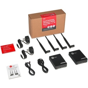 SIIG Dual Antenna 5G Wireless 1080p HDMI Extender with IR - 100M - HDMI 1.3, HDCP 1.4, and DVI 1.0 Compatible