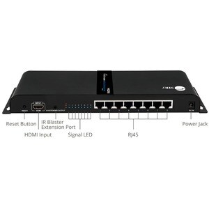 SIIG 1x8 1080p HDMI Splitter HDbitT over IP Extender Kit - 120m - Extends HDMI Signal up to 394ft Over CAT6 Cable with Cas