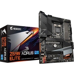 Aorus Ultra Durable Z590 AORUS ELITE Desktop Motherboard - Intel Chipset - Socket LGA-1200 - Intel Optane Memory Ready - A