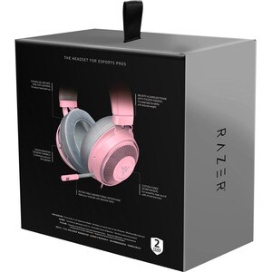 Auriculares de gaming Razer Kraken Cableado Sobre la cabeza - Cuarzo rosa - Binaural - Cerrado - 32Ohm - 12Hz a 28kHz - 13