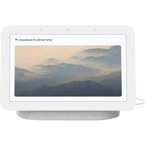 Google Nest Hub (2nd Gen) - Smart display - LCD 7" - wireless - Wi-Fi, Bluetooth - chalk - 7" Width x 2.7" Depth x 4.7" He