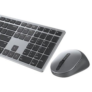 Dell Premier KM7321W Keyboard & Mouse - USB Wireless Bluetooth/RF - Belgian - Titan Gray - USB Wireless Bluetooth/RF Mouse