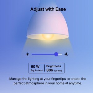 Tapo Tapo L530B LED Light Bulb - 8.70 W - 60 W Incandescent Equivalent Wattage - 230 V AC - 806 lm - Multicolor Light Colo