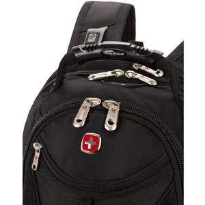 SwissGear Scansmart 5977202420 Carrying Case (Backpack) for 17" Notebook, Tablet - Black - Weather Resistant - Polyster Bo