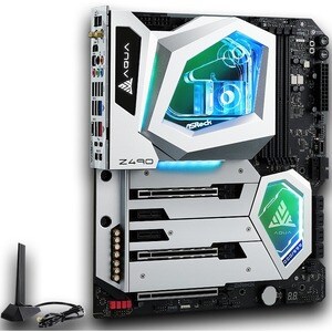 ASRock Z490 AQUA Desktop Motherboard - Intel Z490 Chipset - Socket LGA-1200 - Intel Optane Memory Ready - Extended ATX - 1
