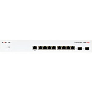 Fortinet FortiSwitch 108E-FPOE 8 Ports Manageable Ethernet Switch - 2 Layer Supported - Modular - 2 SFP Slots - Twisted Pa