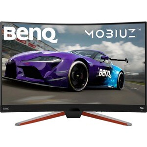 BenQ MOBIUZ EX3210R 31.5" WQHD Curved Screen LED Gaming LCD Monitor - 16:9 - Metallic Gray - 32" Class - Vertical Alignmen