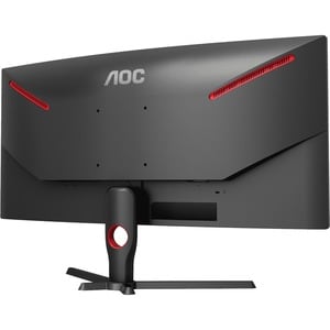 AOC CQ32G3SE 80 cm (31.5") WQHD Curved Screen Gaming LCD Monitor - 16:9 - Black, Red - 812.80 mm Class - Vertical Alignmen
