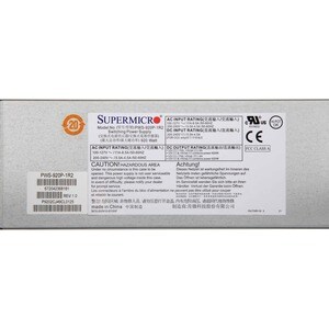 Supermicro PWS-920P-1R2 Redundant Power Supply - 1U - 12 V DC @ 75 A, 5 V DC @ 4 A Output - 1 +12V Rails - 94% Efficiency