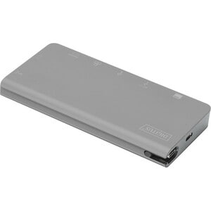 Digitus USB Type C Docking Station for Notebook - 100 W - 4 x USB Ports - 2 x USB 3.0 - USB Type-C - Network (RJ-45) - HDM