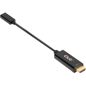 Club 3D HDMI to USB Type-C 4K60Hz Active Adapter M/F - 8.66" HDMI/USB-C A/V Cable for Notebook, Tablet, PC, TV, Monitor, P