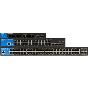 Linksys 8-Port Managed Gigabit Ethernet Switch with 2 1G SFP Uplinks - 8 Ports - Manageable - Gigabit Ethernet - 10/100/10