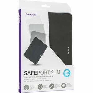 Targus SafePort Slim Antimicrobial Case for iPad® (9th, 8th, and 7th gen.) 10.2-inch - For Apple iPad (8th Generation), iP
