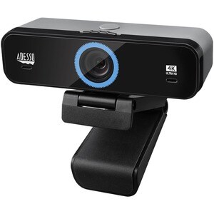 Adesso CyberTrack K4 Webcam - 8 Megapixel - 30 fps - USB 2.0 - 3840 x 2160 Video - CMOS Sensor - Fixed Focus - Microphone 