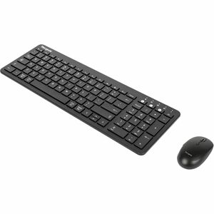 Targus AKM619AMUS Keyboard & Mouse - Wireless Bluetooth 5.1 Keyboard - Black - Wireless Bluetooth Mouse - Optical - 2400 d