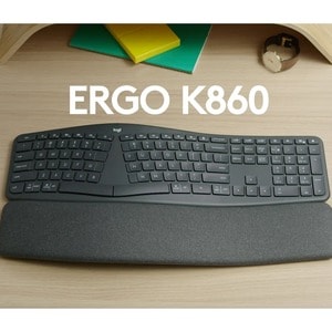 Logitech ERGO K860 Split Ergonomic Keyboard - Wireless Connectivity - Bluetooth - 32.81 ft - 2.40 GHz - Spanish - Computer