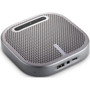 ViewSonic VB-AUD-201 Portable Wireless Conference Speakerphone with 360 Omnidirectional Sound Pickup, Reverse Charging, Bl