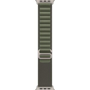 Apple Watch Ultra GPS + Cellular 49mm Titanium Case with Green Alpine Loop - Medium