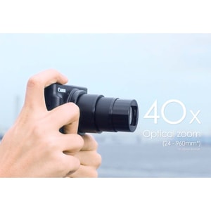 Cámara Compacta Canon PowerShot SX740 HS - 20,3 Megapíxel - Negro - 1/2,3" Sensor - Enfoque Automático - 7,5 cm (3")LCD - 