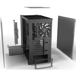 be quiet! Computer Case - ATX, Micro ATX, Mini ITX Motherboard Supported - Midi Tower - Acrylonitrile Butadiene Styrene (A