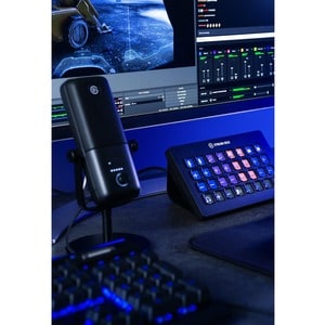 Elgato Wave:3 Wired Electret Microphone - 70 Hz to 20 kHz - Cardioid - Desktop, Stand Mountable - USB Type C