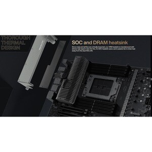 Asus Pro WS WRX80E-SAGE SE WIFI Desktop Motherboard - AMD Chipset - Socket sWRX8 - Extended ATX - Ryzen Threadripper PRO P