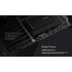 Asus Pro WS WRX80E-SAGE SE WIFI Desktop Motherboard - AMD Chipset - Socket sWRX8 - Extended ATX - Ryzen Threadripper PRO P