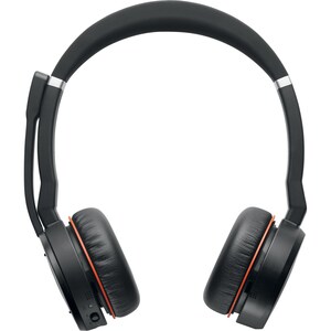 Jabra EVOLVE 75 Headset UC Stereo - Stereo - Wireless - Bluetooth - 100 ft - 20 Hz - 20 kHz - Over-the-head - Binaural - C